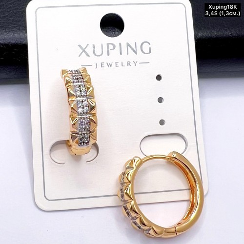 Сережки Xuping18К 20337 (1.3.см)